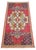 1970s Hand Knotted Low Pile Turkish Petite Rug Entry Decor, Bath Mat - 19'' X 40'' For Sale - Image 4 of 13