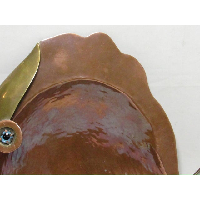 1960s Los Castillo Style Mexican Copper Fish Dish For Sale In San Francisco - Image 6 of 15