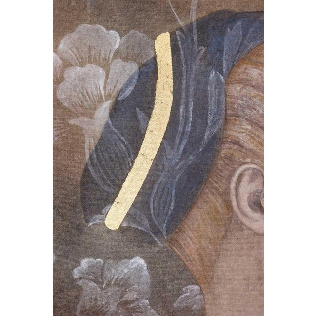 Contemporary French Artist, Italian Renaissance-Style Portrait, Painted Canvas For Sale - Image 3 of 7