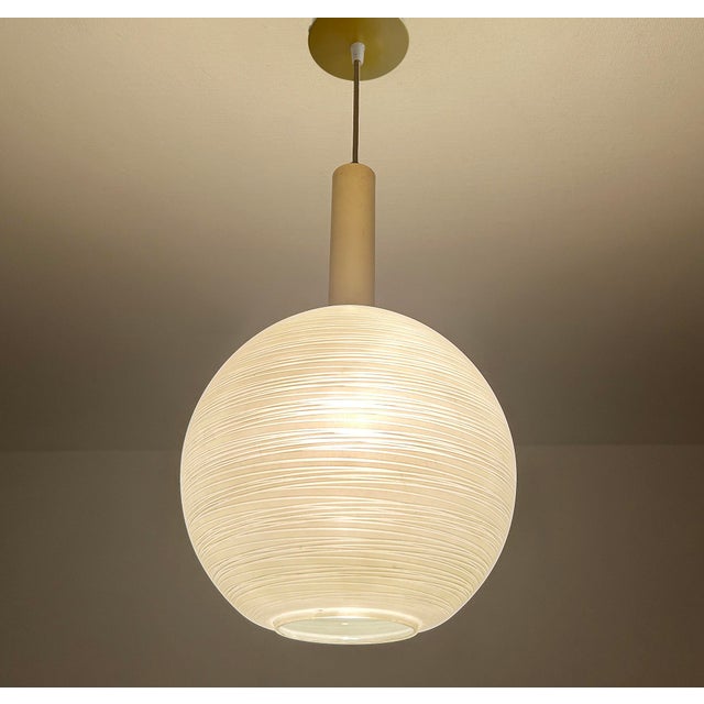 Vintage Italian Pendant Light in Glass, 1950s For Sale - Image 12 of 18