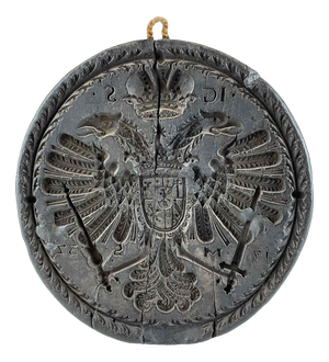 Dark Wax Butter Mold, 1737