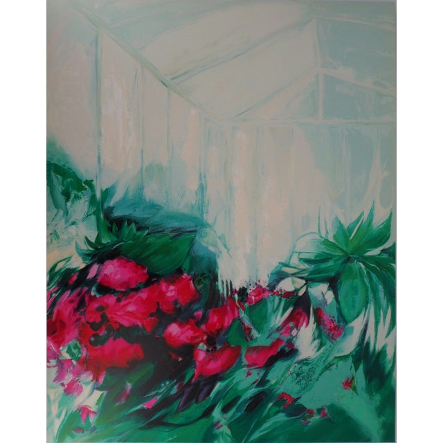 Claude Hemeret, La serre aux roses, Lithograph For Sale