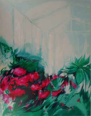 Claude Hemeret, La serre aux roses, Lithograph