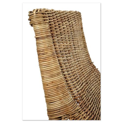 Woven Wicker Chaise Lounge For Sale - Image 5 of 7