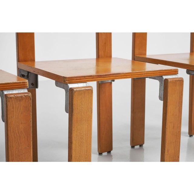 Metal French Chairs by George Candilis for Sentou, 1968, Set of 6 For Sale - Image 7 of 18