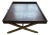 Ralph Lauren Safari Brown Crocodile Alligator PATiNA Leather Coffee Table For Sale