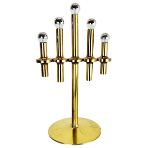 Modernist Brass Table Light by Gaetano Sciolari, Italy, 1970s
