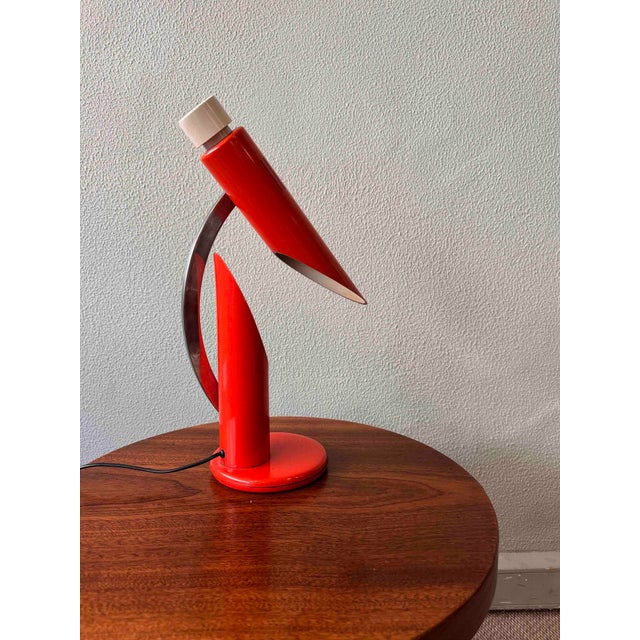 Orange Tharsis Foldable Table Lamp by Luis Perez de la Oliva for Fase, 1973 For Sale - Image 14 of 18