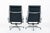 1990s Pair of Eames Soft Pad Recliners for Herman Miller, Blue Gray Aluminum Group Lounge Chairs For Sale - Image 5 of 17