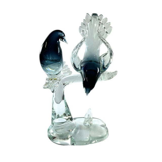 Mid 20th Century Formia Murano Love Birds Figurine For Sale - Image 11 of 11