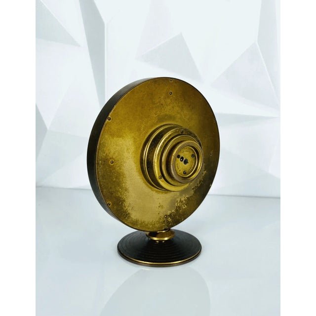 Metal Superia Table Clock in Brass from Kienzle, 1950s For Sale - Image 7 of 8