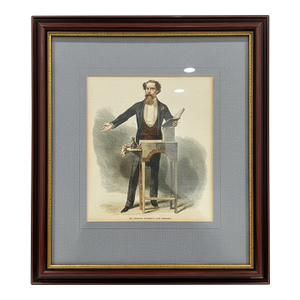 Charles Dickens's Last Public Reading – 1870 "The Graphic" Newspaper Illustration, Framed Reproduction