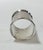 Metal Antique Sterling Silver Napkin Ring With Script Monogram For Sale - Image 7 of 8