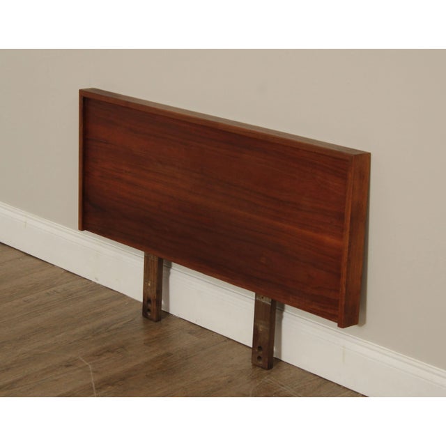 Mid-Century Modern Mid Century Modern Walnut Twin-Size Headboard For Sale - Image 3 of 12