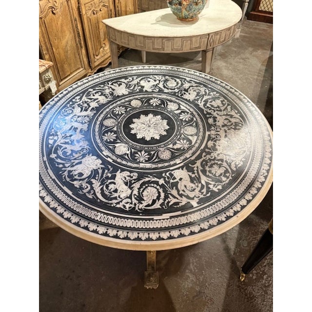 Traditional Italian Giltwood Center Table For Sale - Image 3 of 10