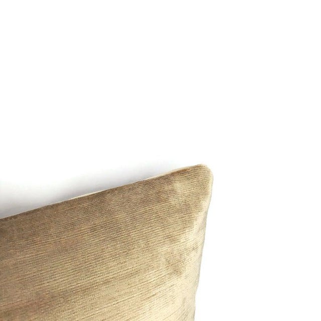 Not Yet Made - Made To Order Kravet Flamme Velvet in Greige Pillow Cover For Sale - Image 5 of 8