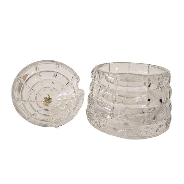 2000 - 2009 Waterford Marquis Crystal Honey Box Jar With Goldtone Metal Bee - Original Label For Sale - Image 5 of 7