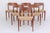 Six chairs, model no. 75, designed by Niels Otto Møller and manufactured by J.L. Møller. Here in beautifully restored...