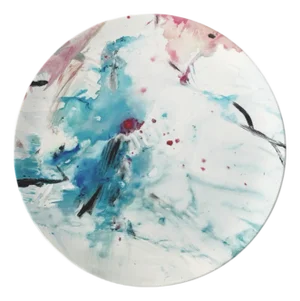 Limited Edition "Love Liberates" Fine Bone China Plate No. 2 by Fanyu Lin