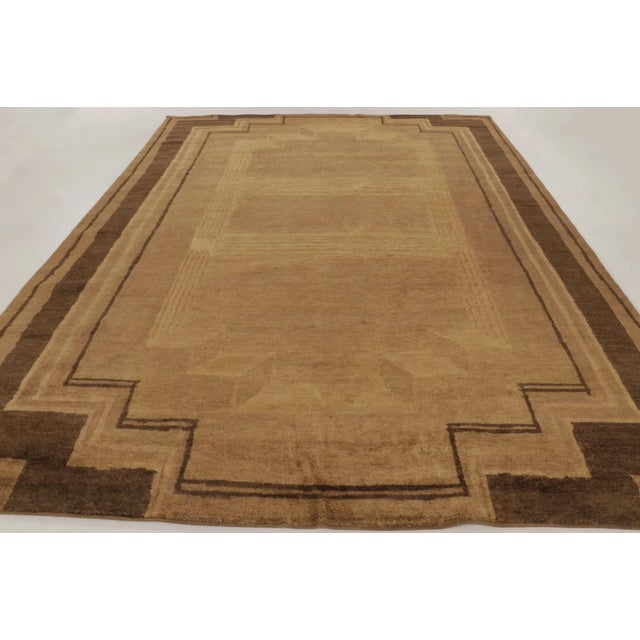 2020s Rug & Kilim’s Oversized Contemporary Art Deco Style Rug With Classic Stepped Corners For Sale - Image 5 of 10