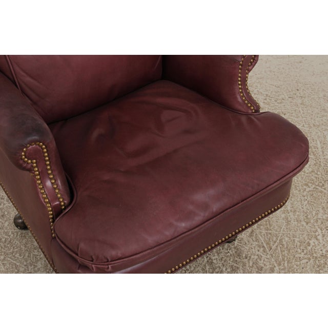 Hancock & Moore Leather Executive Desk Chair For Sale - Image 10 of 15