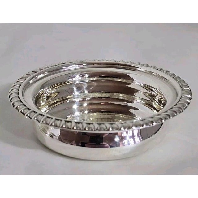 Metal Antique Edwardian Sterling Silver Wine Glass Coasters, 1901, Set of 2 For Sale - Image 7 of 15
