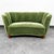 Light green classic mohair settee sofa recently imported from Denmark. Unsigned example. Add a classic to your collection....