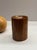 Brown Mid-Century Modern Geometric Two-Tone Nesting Wood Salt and Pepper Shakers For Sale - Image 8 of 12