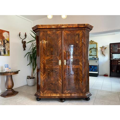 Wood Baroque Maria Theresa Hall Cabinet For Sale - Image 7 of 18