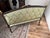 Green Vintage Louis XVI Style Settee in Green Damask Upholstery 2 of 2 For Sale - Image 8 of 10