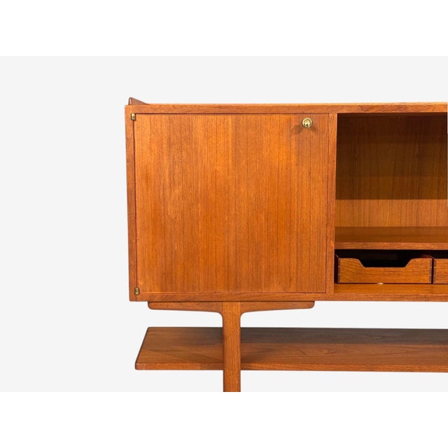 Axel Bäck Attr., Monumental Sideboard, Teak, Rosewood, Sweden, 1950s For Sale - Image 9 of 15