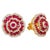 2020s Natural Ruby 11.37cts & Diamond 1.39cts Earring in 14k Gold For Sale - Image 5 of 8