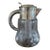 Mid 20th Century Cut Crystal and Silverplate Ice-Tube Beverage Pitcher For Sale