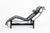 Cassina Lc4 Black Leather Chaise Lounge Chair by Le Corbusier 1994 For Sale - Image 10 of 18