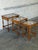 Ak Odense Oak Nesting Tables Set of 3 With Ceramic Tile Tops Danish Mid-Century Modern 1965 For Sale - Image 10 of 11