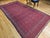 Red Vintage Turkmen Yomut Soumak Tribal Rug, Handwoven Wool, Allover Geometric Pattern, 6x12 For Sale - Image 8 of 10