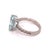 Blue Natural Aquamarine Diamond Ring 14k White Gold 5.09 TCW Certified For Sale - Image 8 of 14