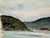 Rustic Henry Emil Salloch Original Watercolor on Paper Coastal Bay, 1944. For Sale - Image 3 of 7