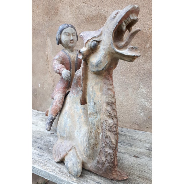 Chinese Tang Dynasty Artist, Sculpture of a Camel, 1800s, Terracotta For Sale - Image 16 of 18