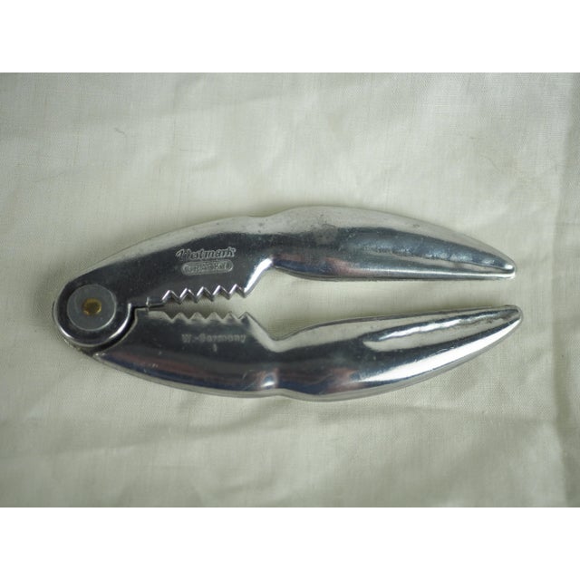 Vintage 1970's Westmark Cracky Chrome Lobster Claw Crackers Made in West Germany For Sale - Image 4 of 13