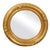 English English 19th Century Round Giltwood Mirror with Carved Flowers and Etched Motifs For Sale - Image 3 of 8