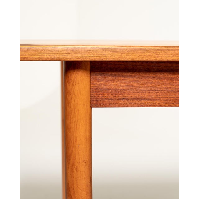 Scandinavian Teak Desk with Drop-Leaf Extension, 1950s For Sale - Image 9 of 13
