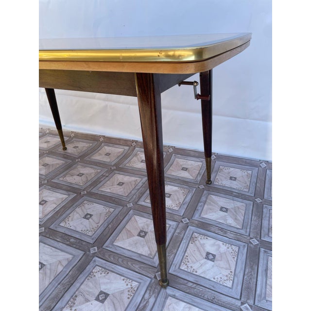 Brown Vintage Rockabilly Coffee Table For Sale - Image 8 of 18
