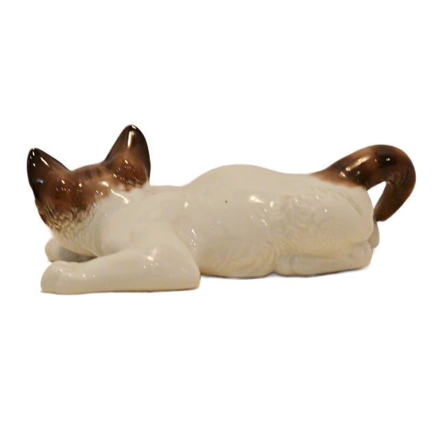 1940s 1940s Rare Rosenthal Porcelain "Crawling Kitten" by Theodor Kärner For Sale - Image 5 of 9