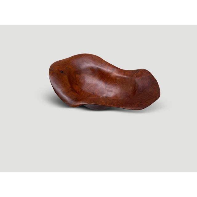 Andrianna Shamaris Sculptural Rare Ancient Teak Wood Bowl For Sale - Image 9 of 18