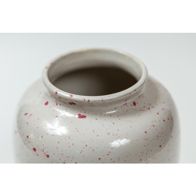 Art Pottery Spatterware Vase by Sheila Fournier, England, 20th Century For Sale - Image 4 of 9