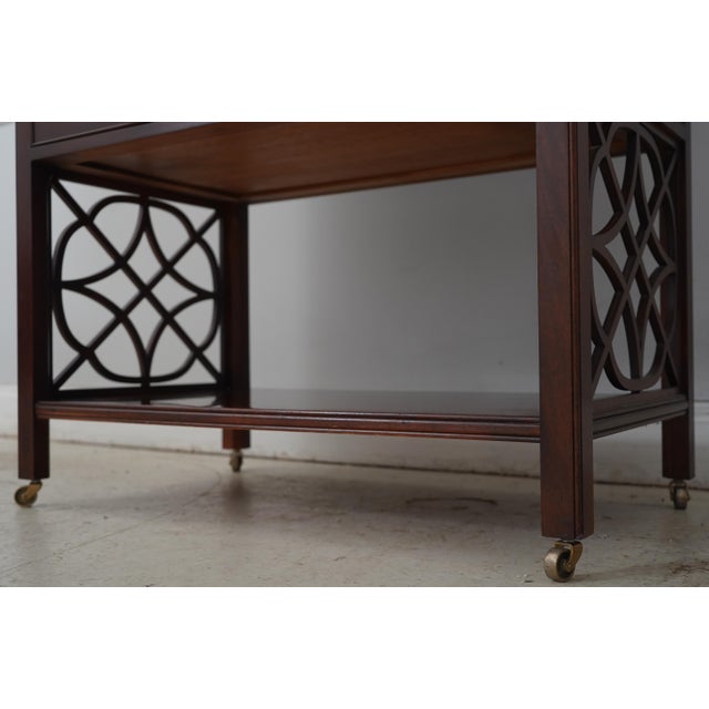 Pair of Baker Historic Charleston Mahogany 2 Drawer Servers For Sale - Image 16 of 18