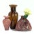 This collection features three exquisite vintage Italian hand-blown art glass vases, primarily crafted by the renowned...