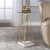 Modern Style Glass and Marble Drink Table For Sale - Image 4 of 6
