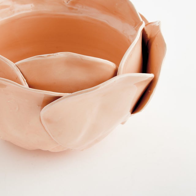 Each and every petal of the Di Rosa Decorative Bowl is handmade, and hand-applied by Italian artisans in Tuscany, Italy. A...